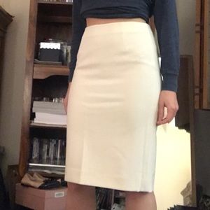 DVF Cream Midi Skirt